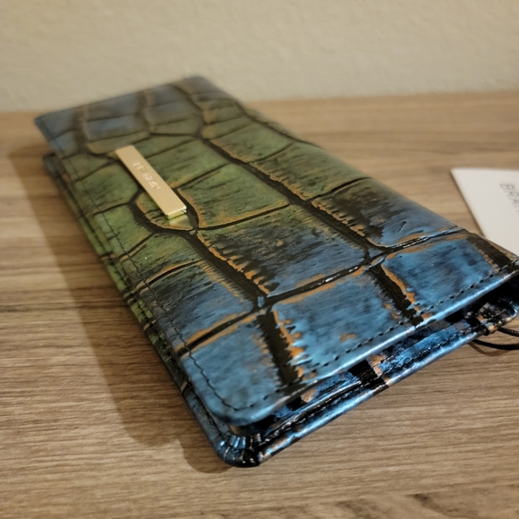 NEW Leather Brahmin MARITIME CELTICA Ady Slim Wallet NWT - Picture 4 of 9